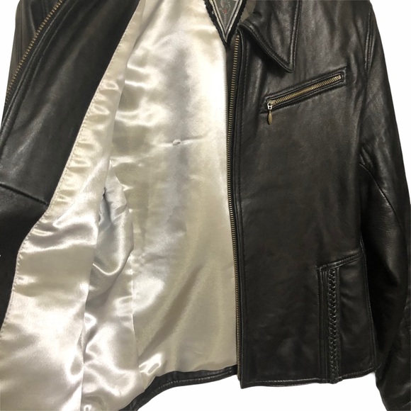 J Percy for Marvin Richards Leather Jacket Lined - Picture 4 of 11